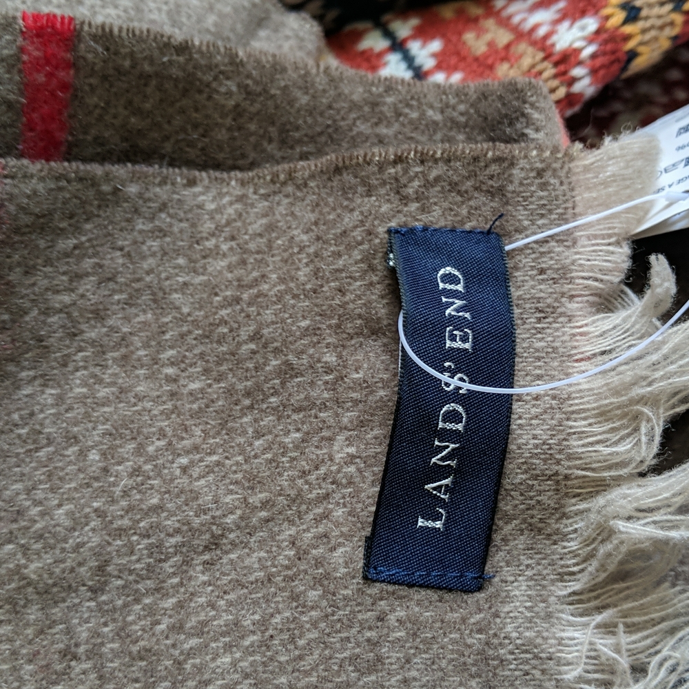 Lands end skarf Alpaca heather